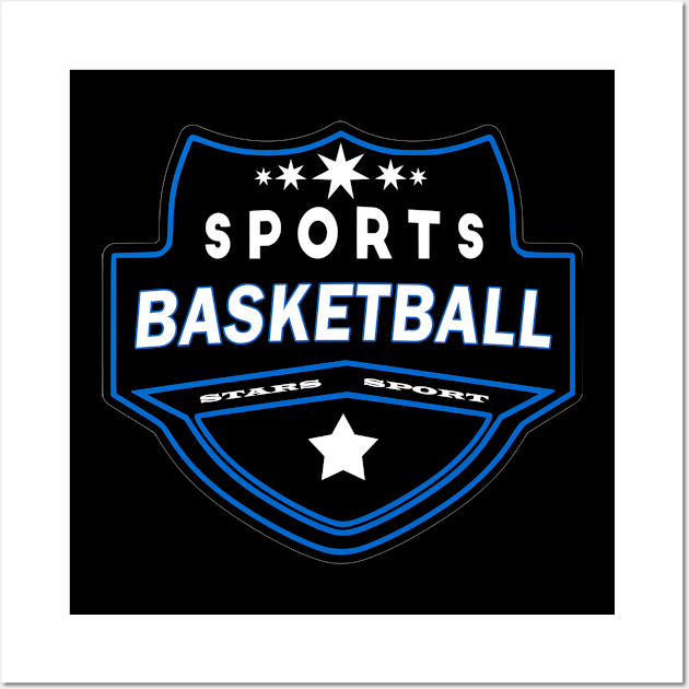 Sports Basketball Team Wall Art by Creative Has